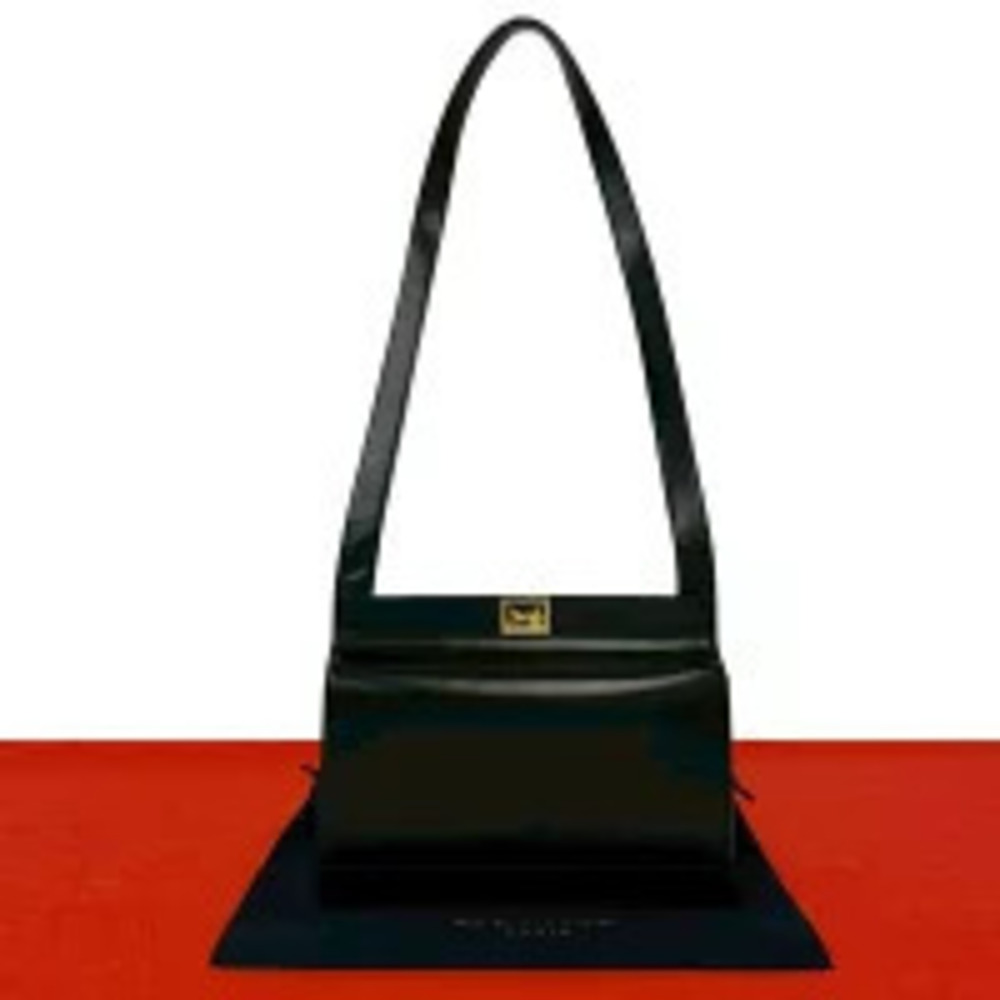 Celine Sulky Carriage Calf Leather Hobo Black